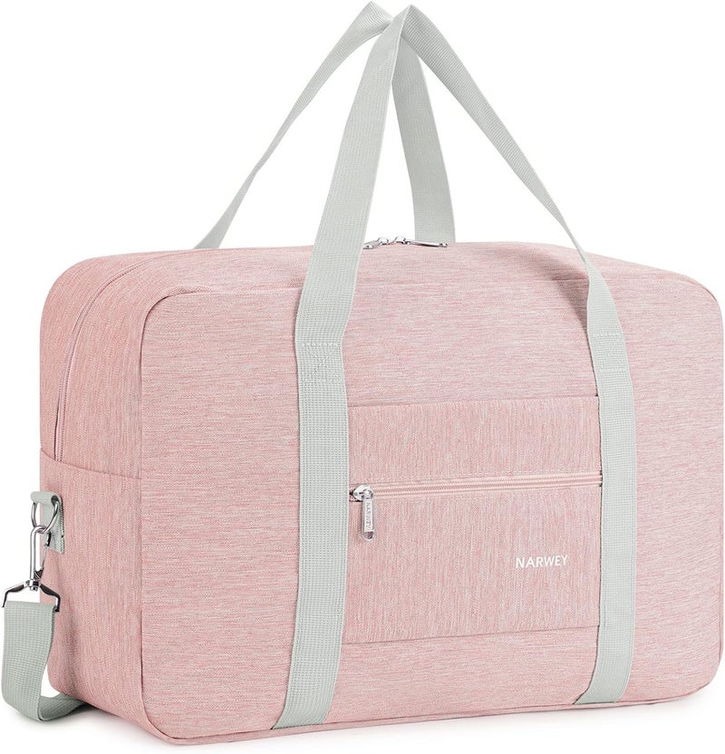Narwey For Spirit Airlines Personal Item Bag 18x14x8 Foldable Travel Duffel Bag Tote Carry on Luggage Duffle Overnight for Women and Men - Image 1